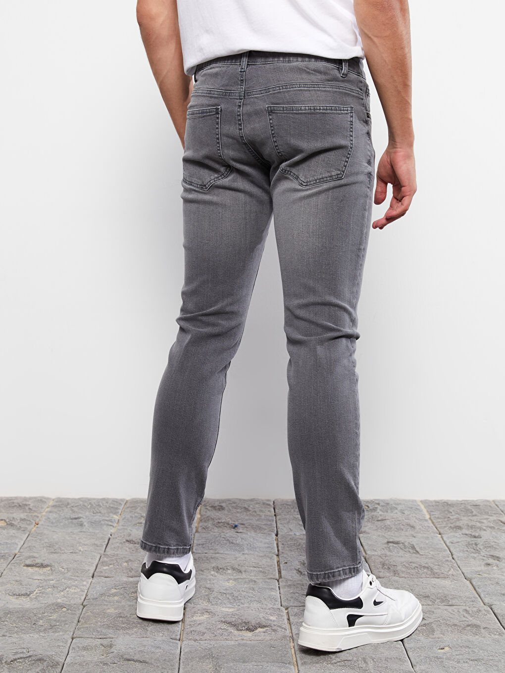 Gri 750 Slim Fit Erkek Jean Pantolon-3