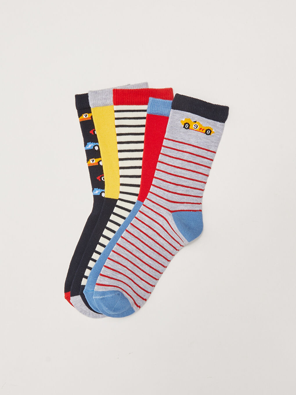 Karışık Erkek Çocuk Soket Çorap 5'li