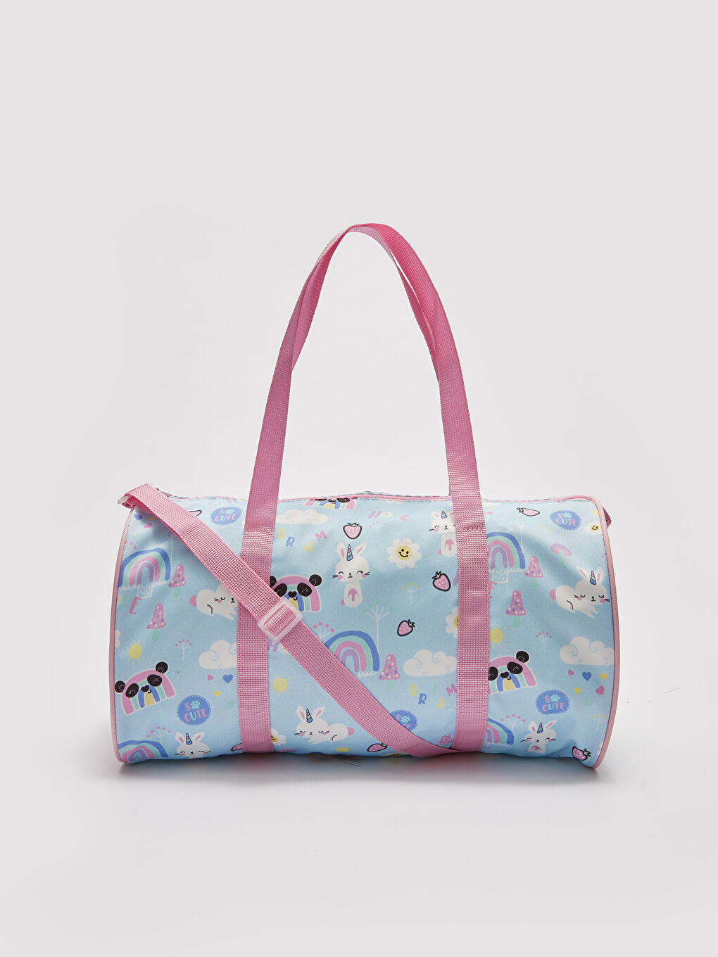 Sac de sport imprimé à bretelles réglables pour filles