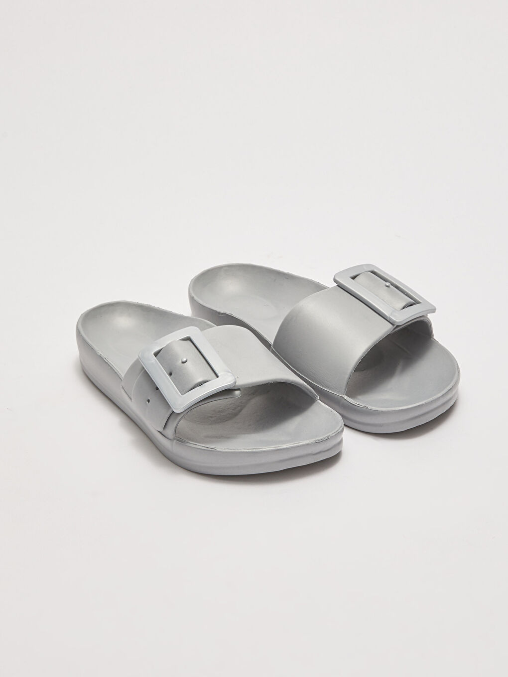 Single Band Buckle Detail Women's Slippers