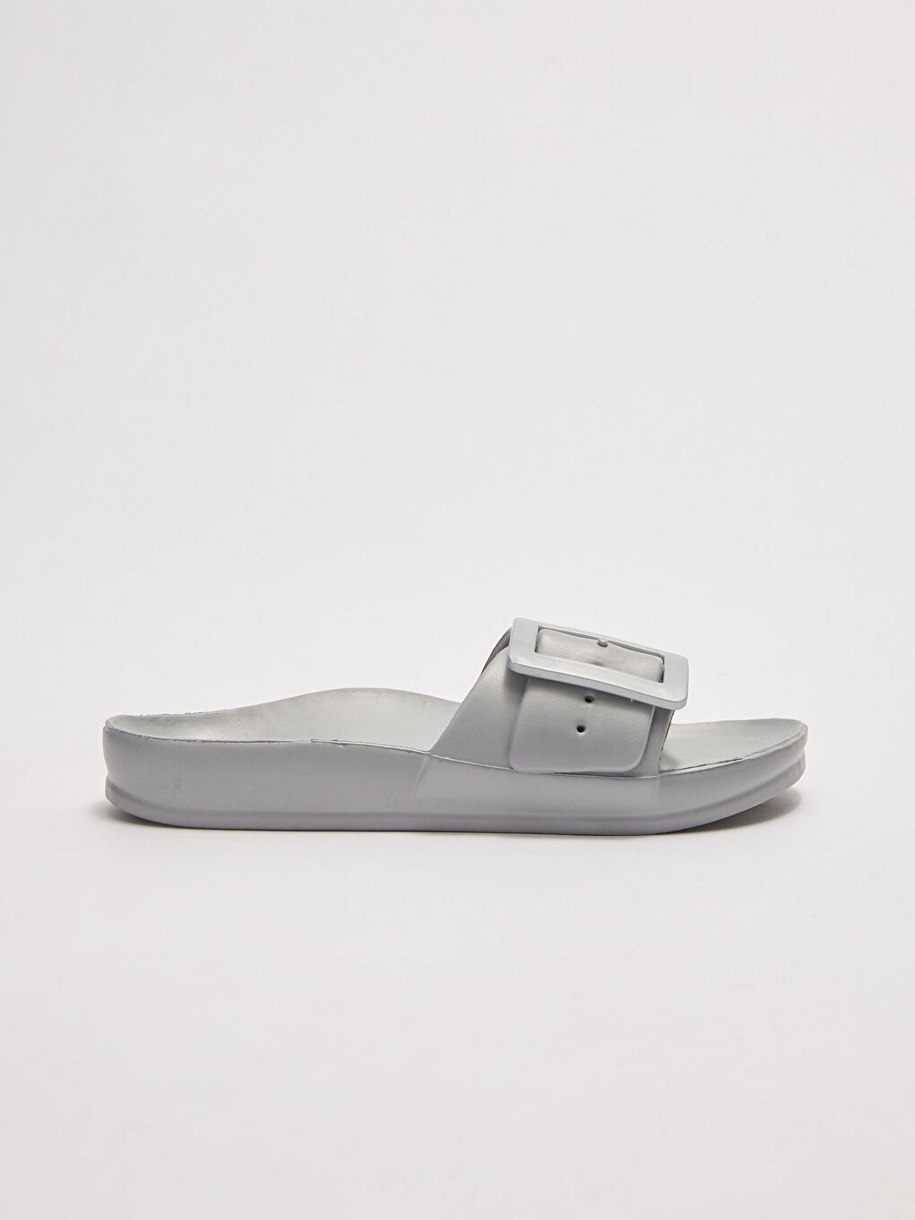 Single Band Buckle Detail Women's Slippers-1