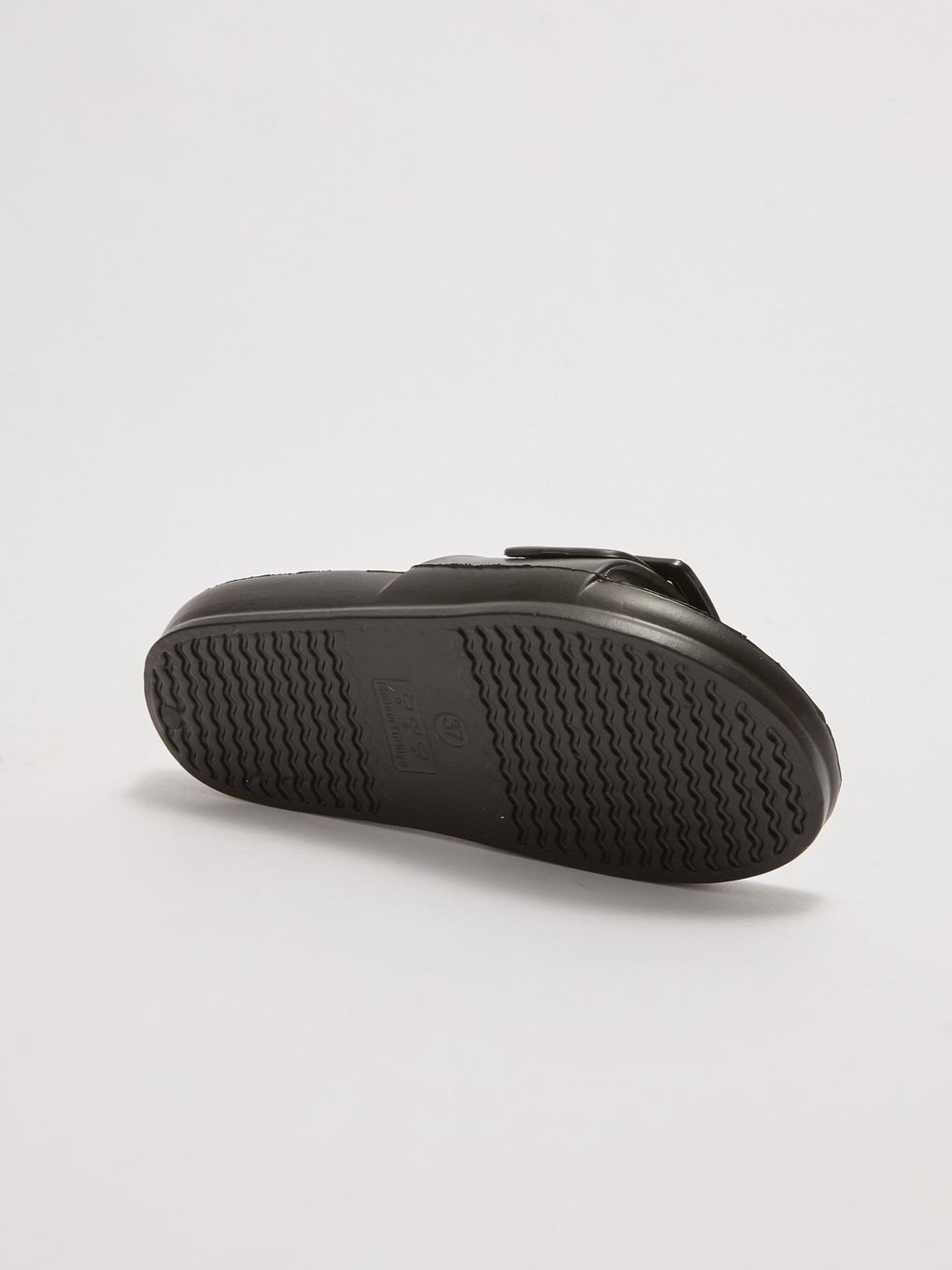 Single Band Buckle Detail Women's Slippers-7