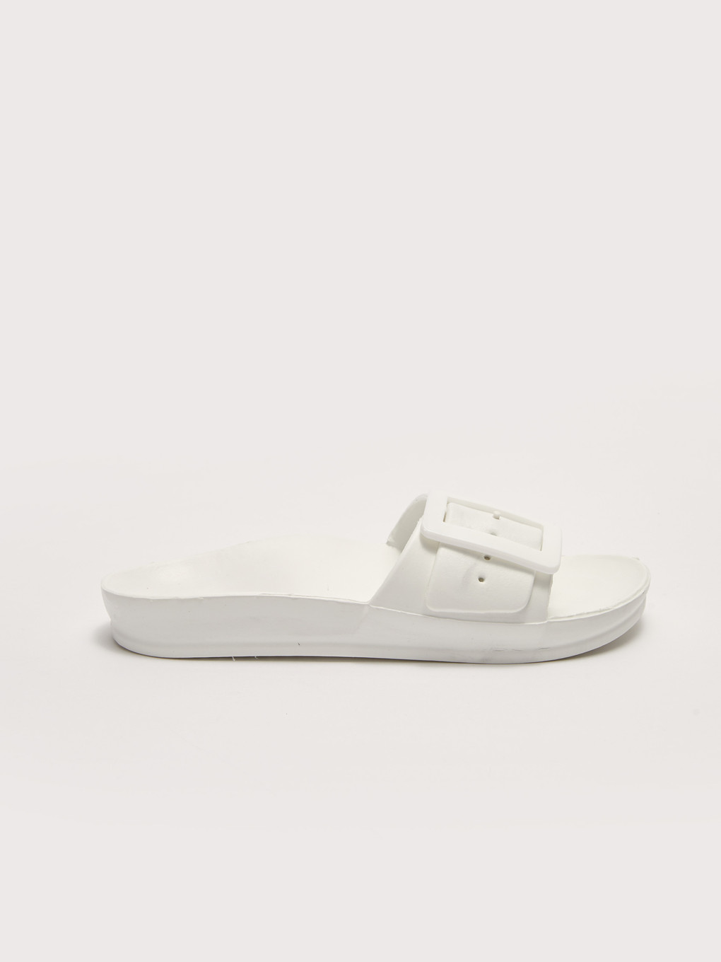Single Band Buckle Detail Women's Slippers-1