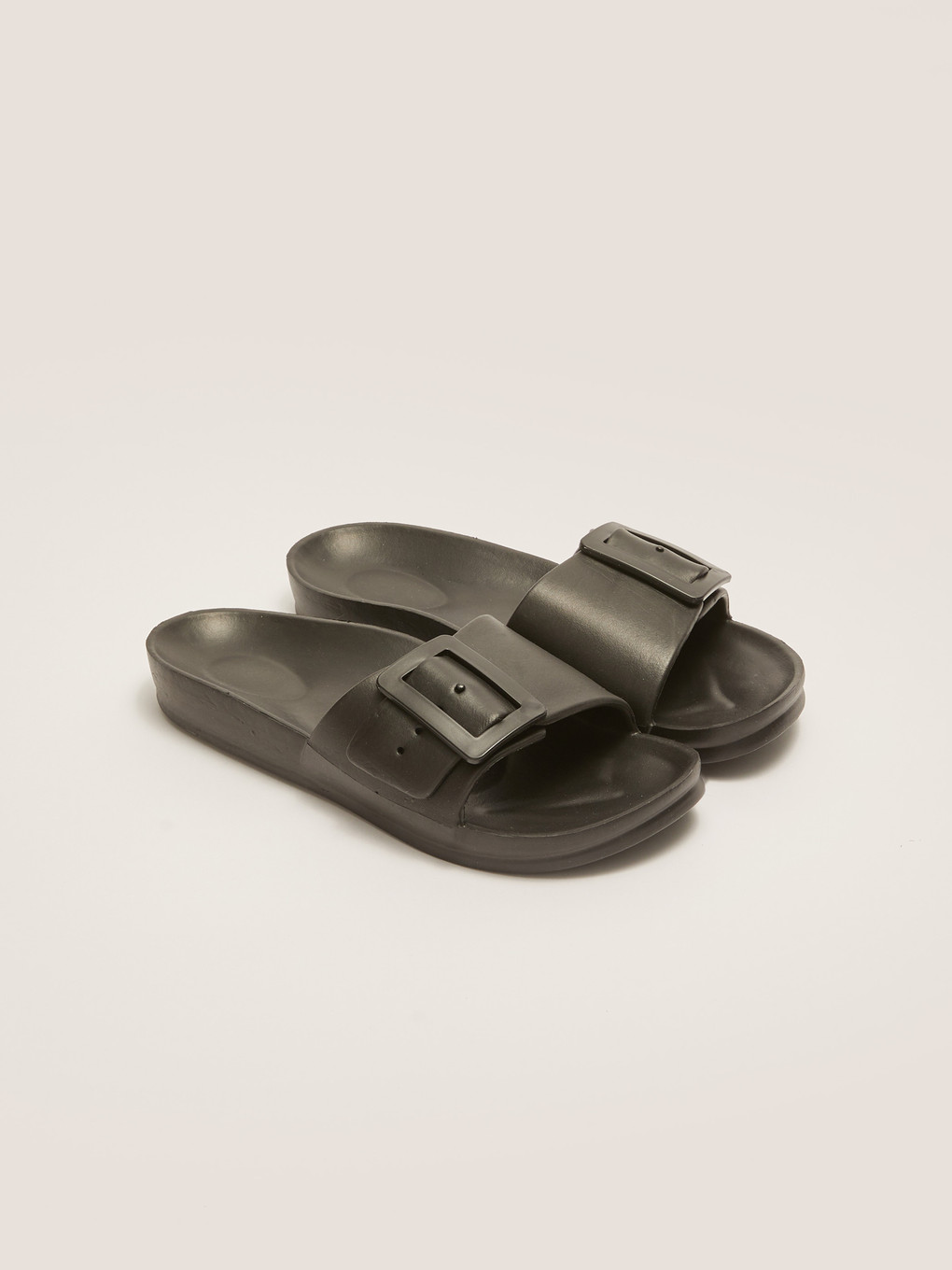 Single Band Buckle Detail Women's Slippers