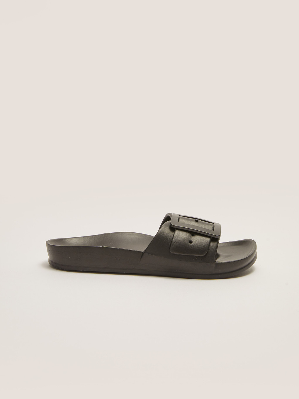 Single Band Buckle Detail Women's Slippers-2