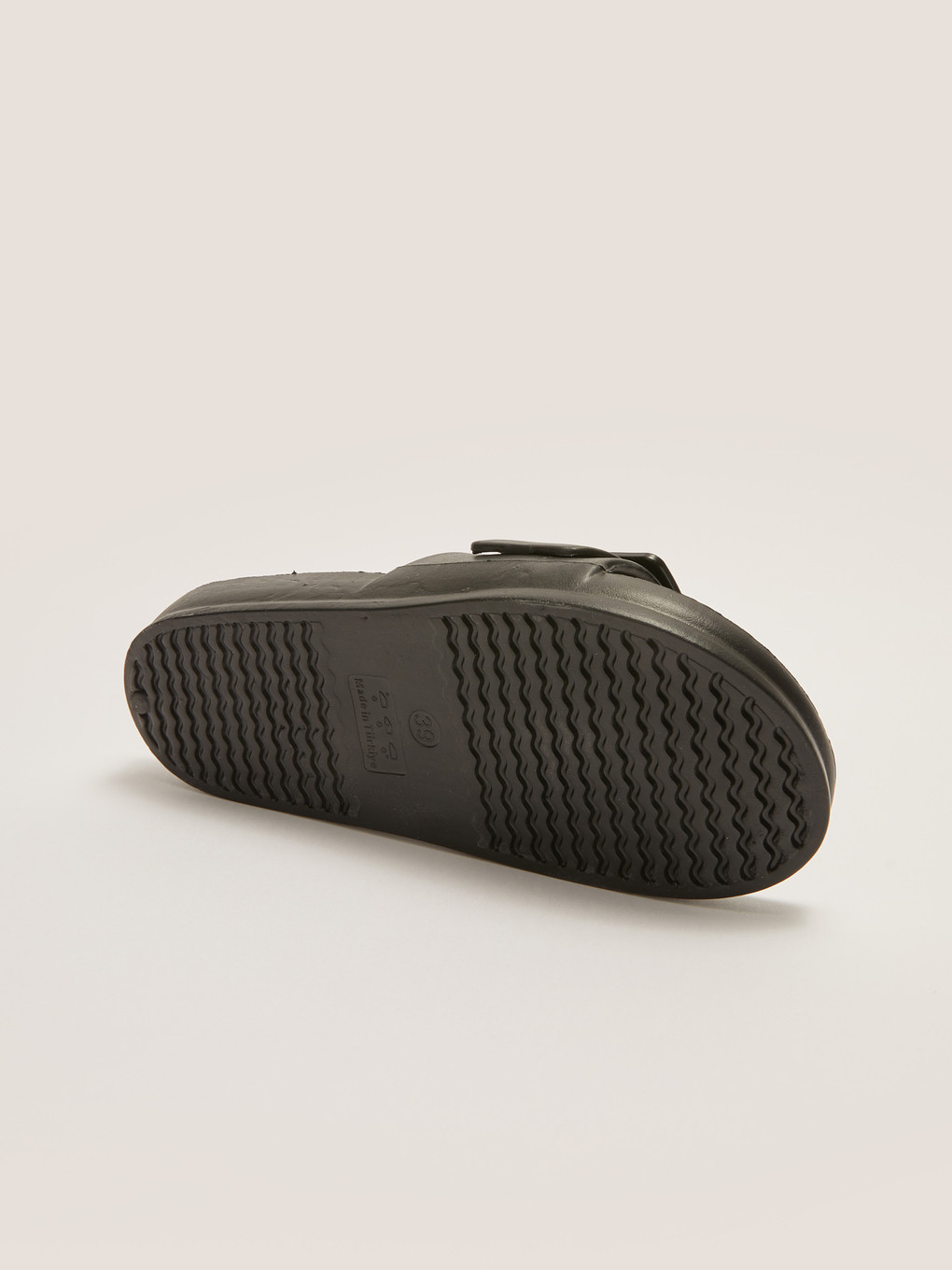 Single Band Buckle Detail Women's Slippers-6