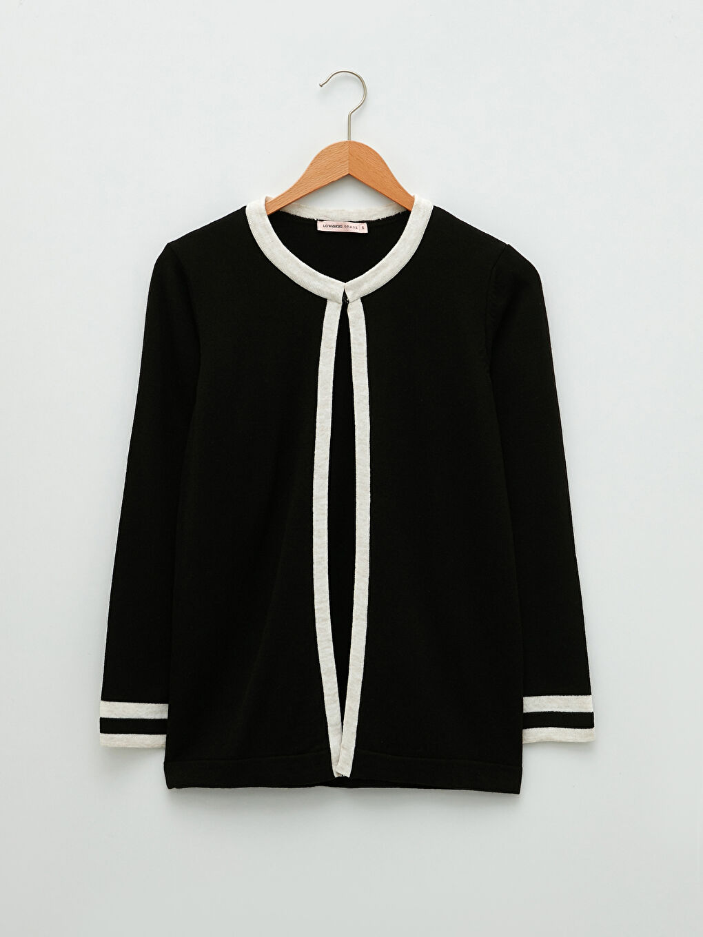 Crew Neck Stripe Detailed Long Sleeve Women's Knitwear Cardigan and Sweater Set-7