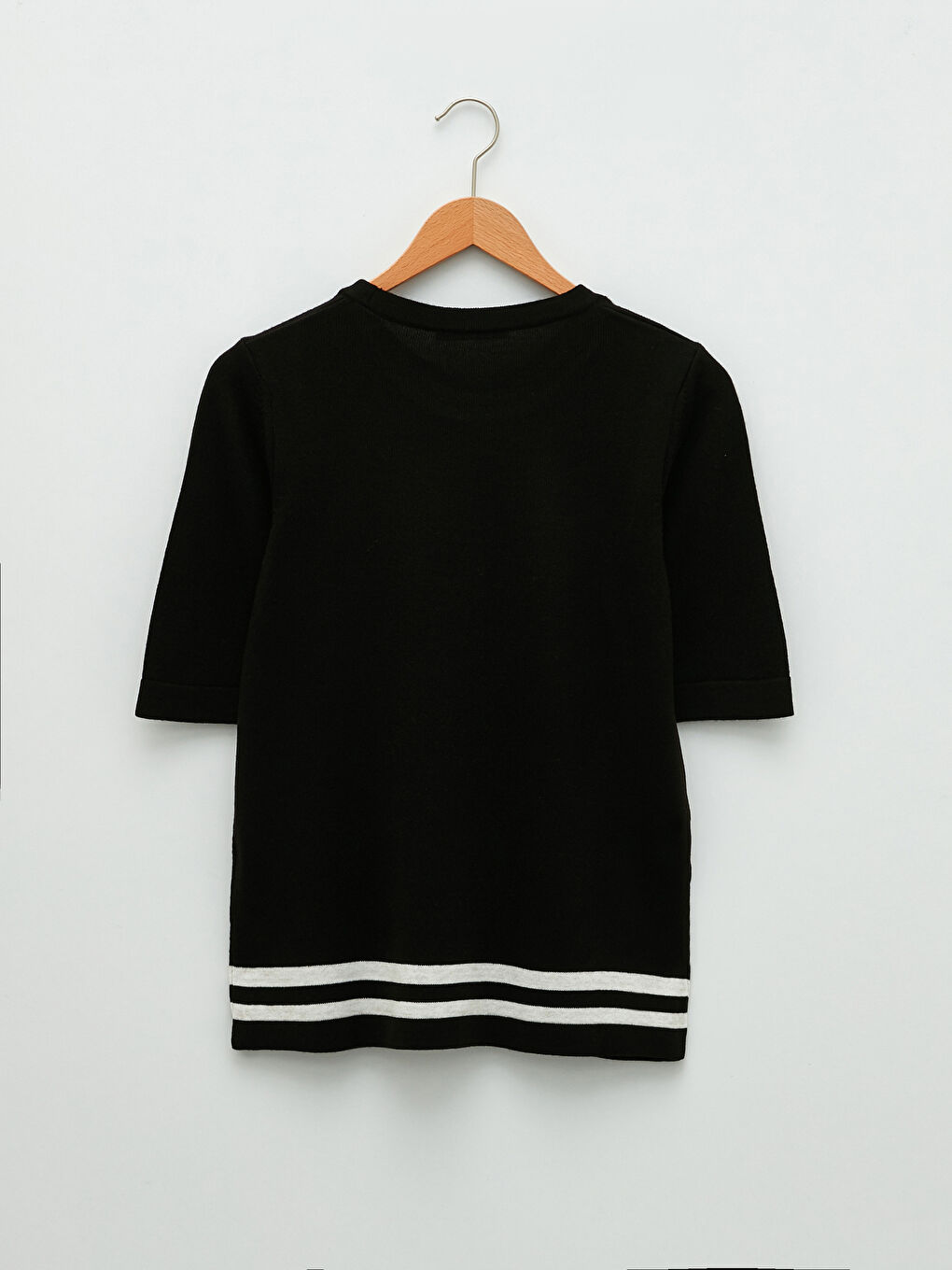 Crew Neck Stripe Detailed Long Sleeve Women's Knitwear Cardigan and Sweater Set-10