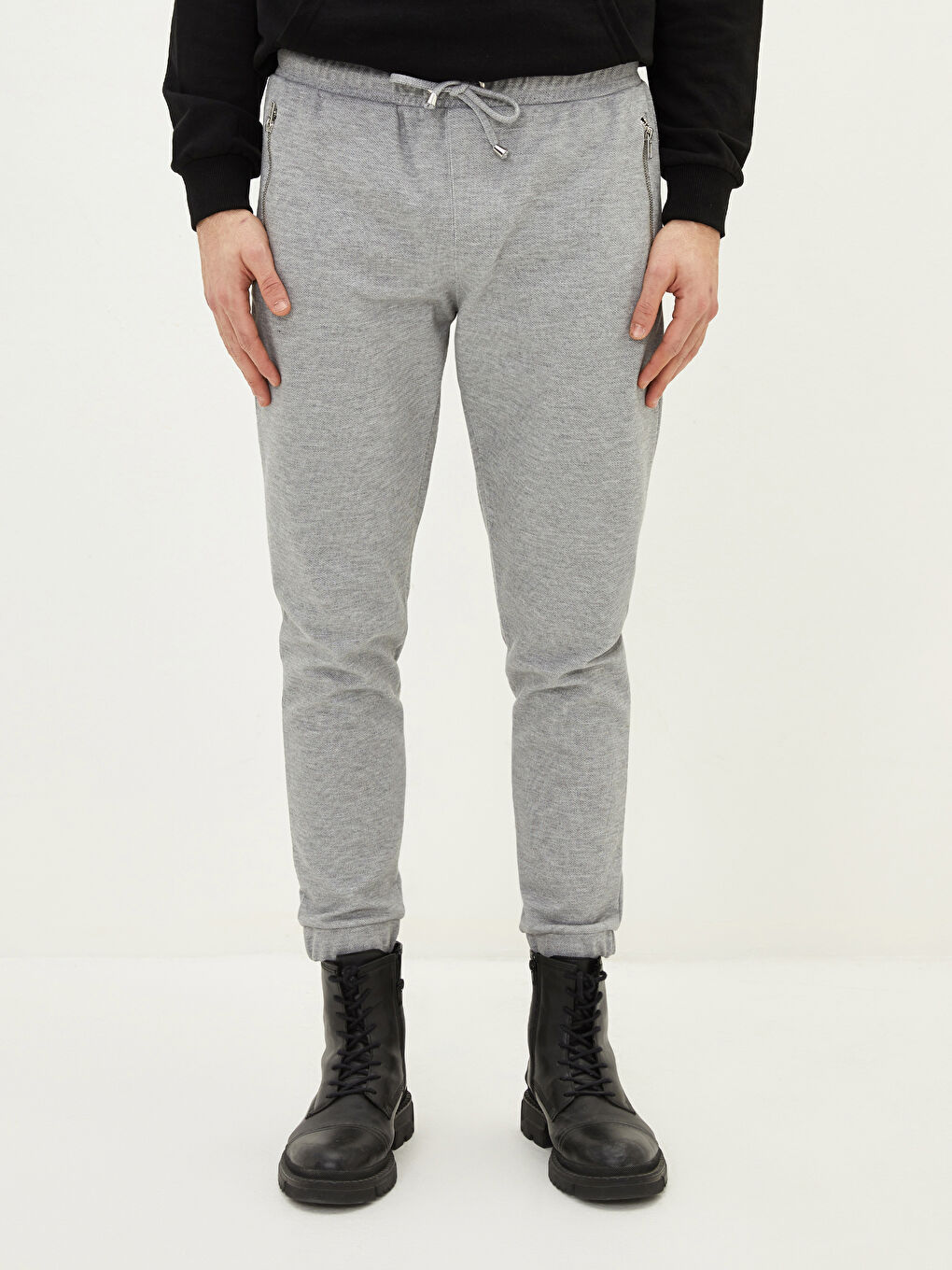 Gri Slim Fit Erkek Eşofman Altı-3