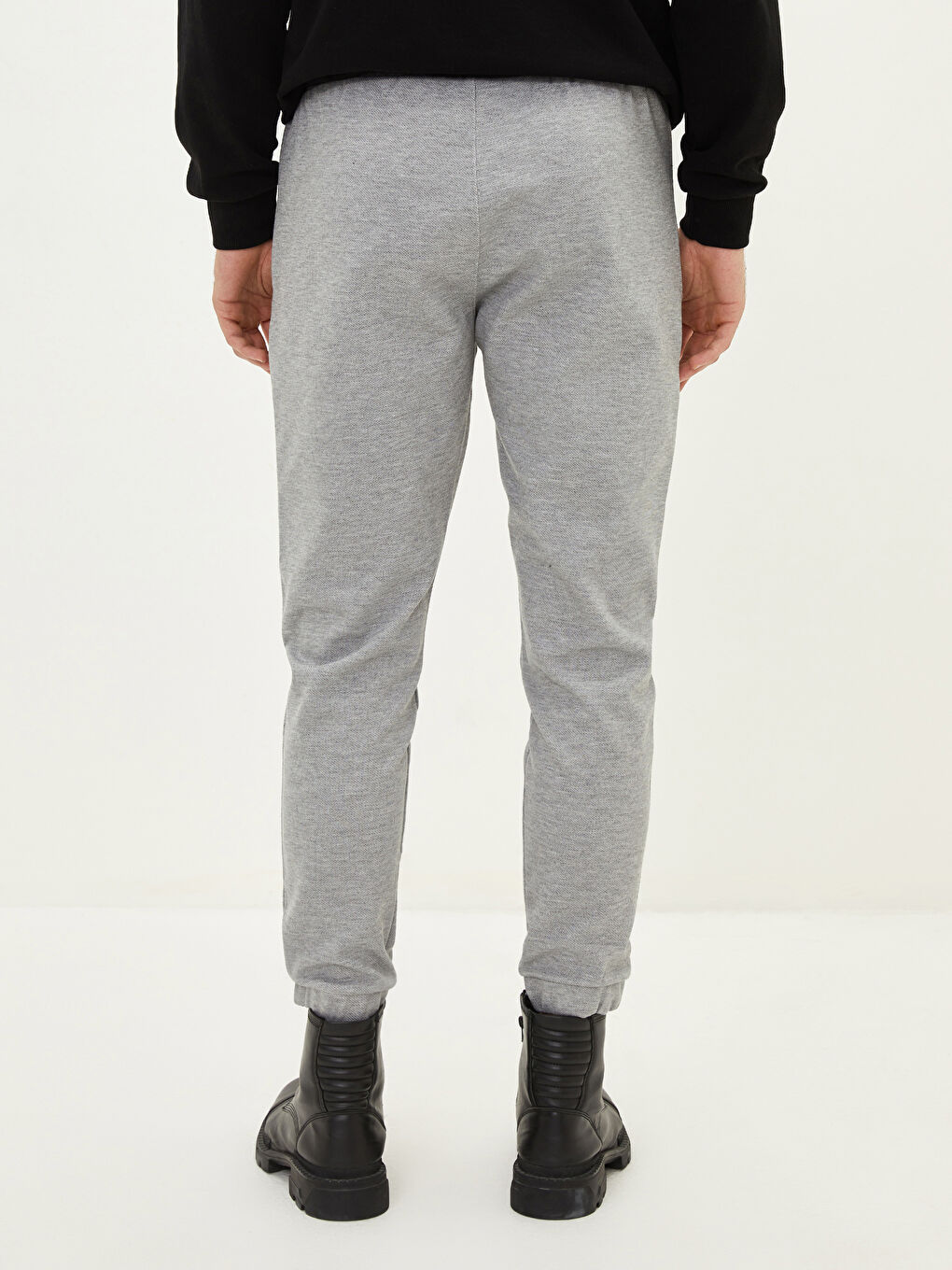 Gri Slim Fit Erkek Eşofman Altı-4