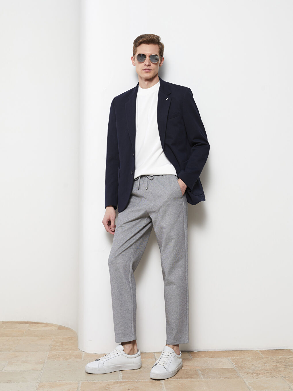 Gri Slim Fit Erkek Pantolon