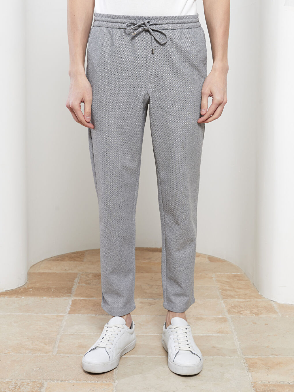 Gri Slim Fit Erkek Pantolon-2