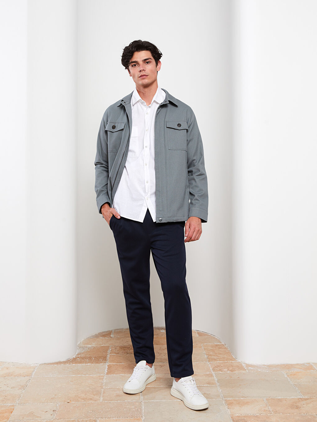 Lacivert Slim Fit Erkek Pantolon