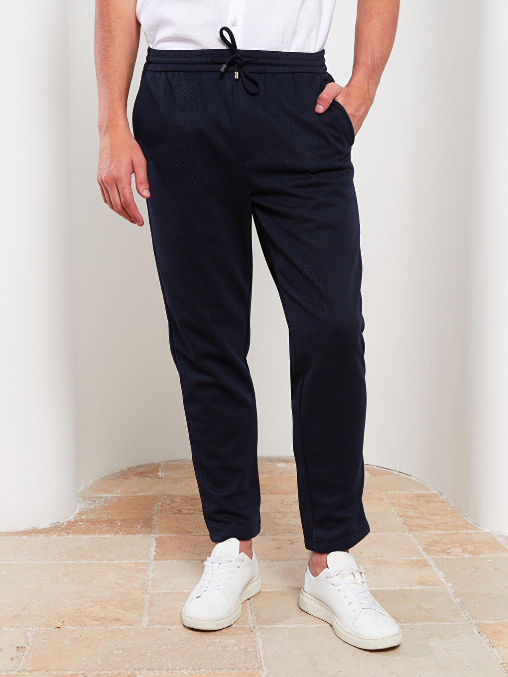 Lacivert Slim Fit Erkek Pantolon-2