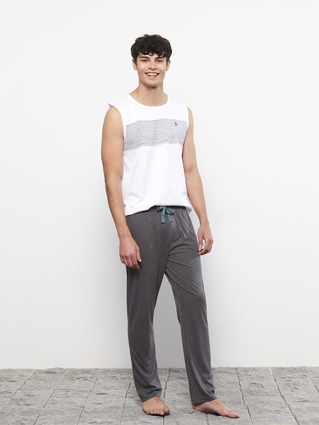 قيعان بيجامات رجالي بقصة عادية-1