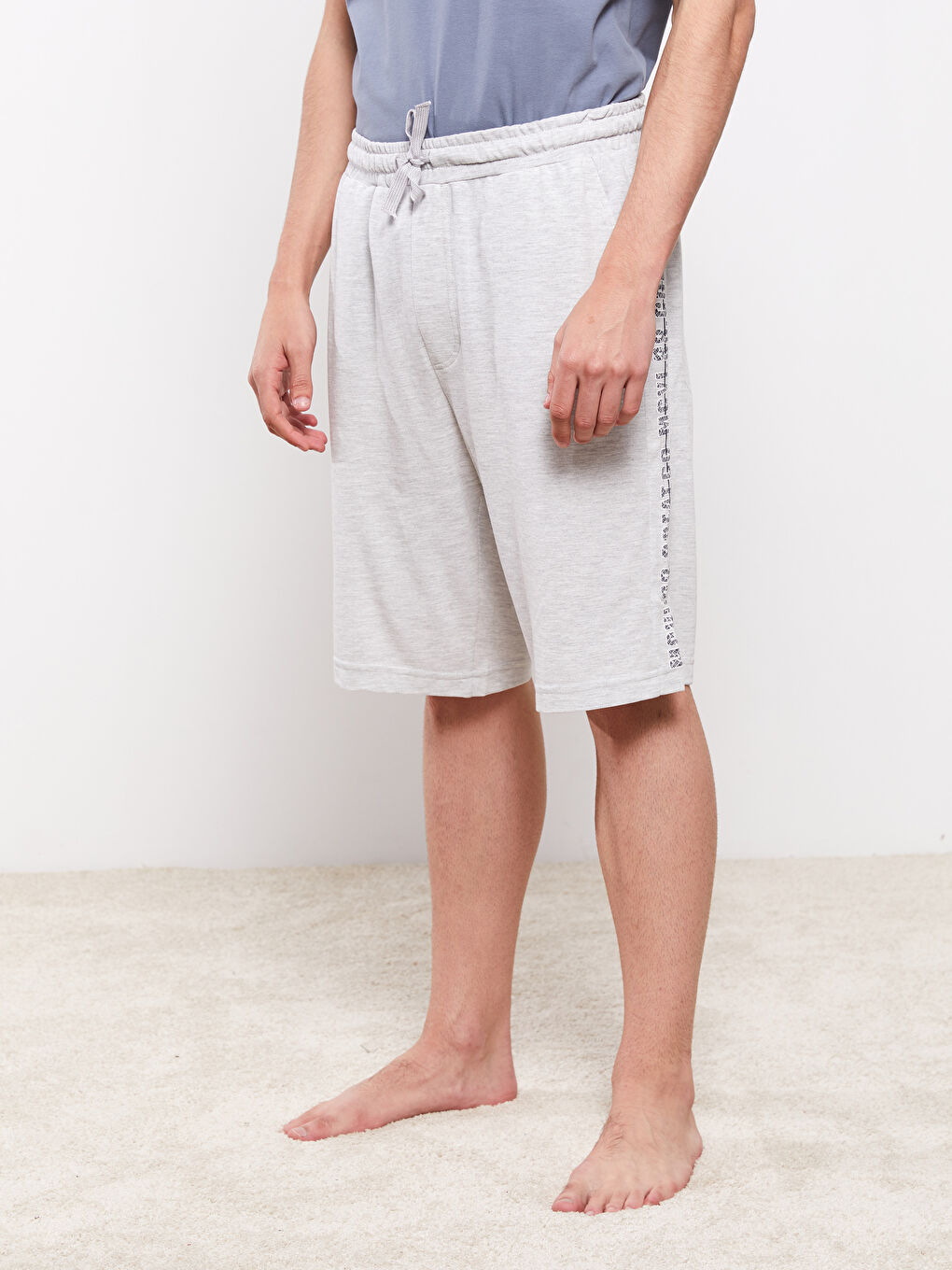 شورت بيجامة رجالي بقصة عادية-2