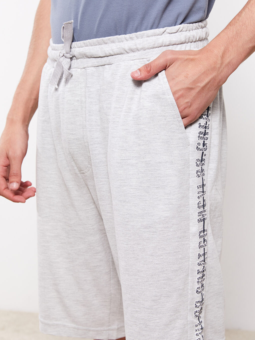 شورت بيجامة رجالي بقصة عادية-4