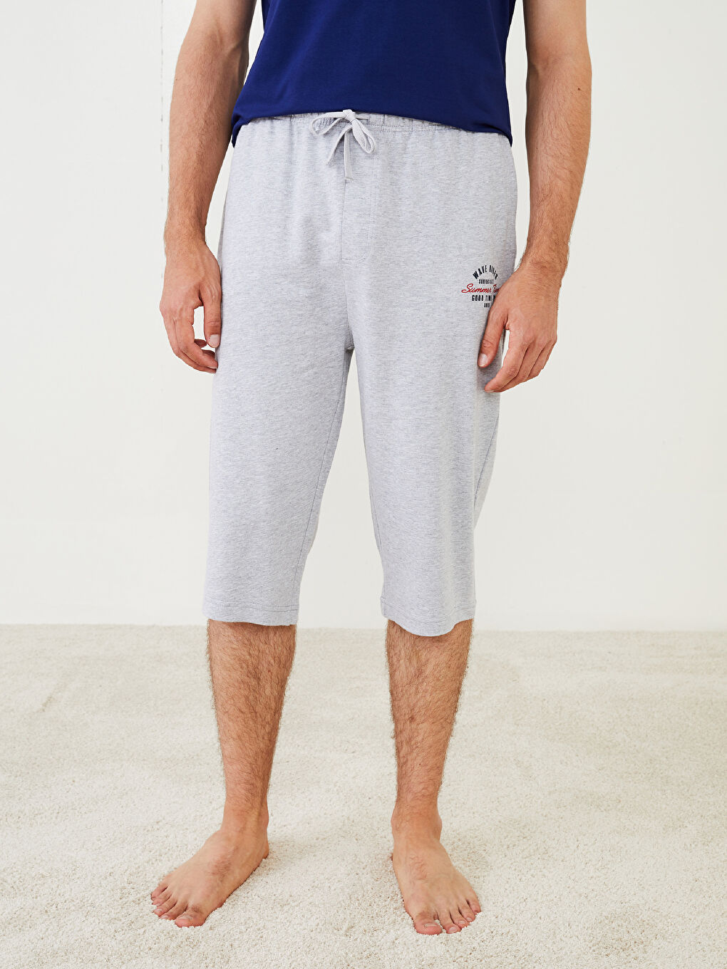 LC WAIKIKI Standard Fit Men's Pyjama Bottom Shorts -S2BE77Z8-LAL