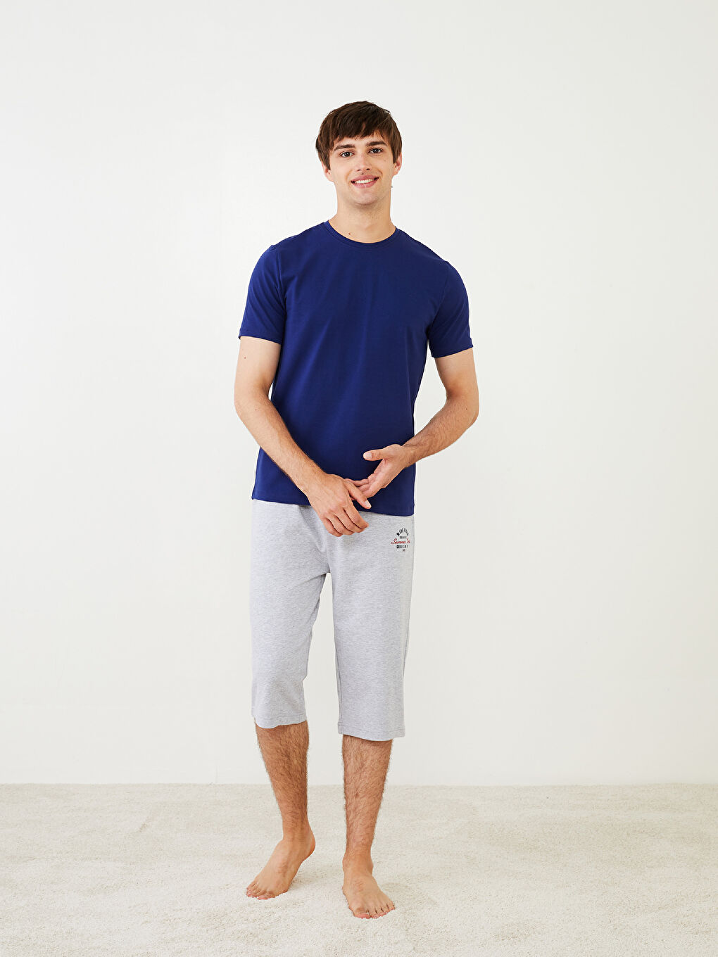 LC WAIKIKI Standard Fit Men's Pyjama Bottom Shorts -S2BE77Z8-LAL