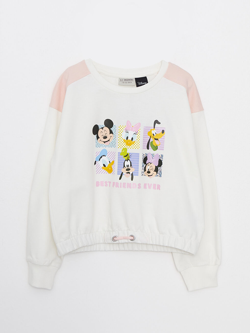 LCW Kids Crew Neck Disney Printed Long Sleeve Girl's Sweatshirt -S2BF03Z4-FDH