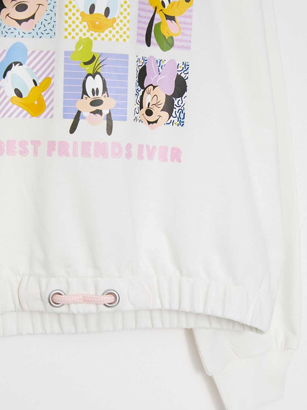 LCW Kids Crew Neck Disney Printed Long Sleeve Girl's Sweatshirt -S2BF03Z4-FDH