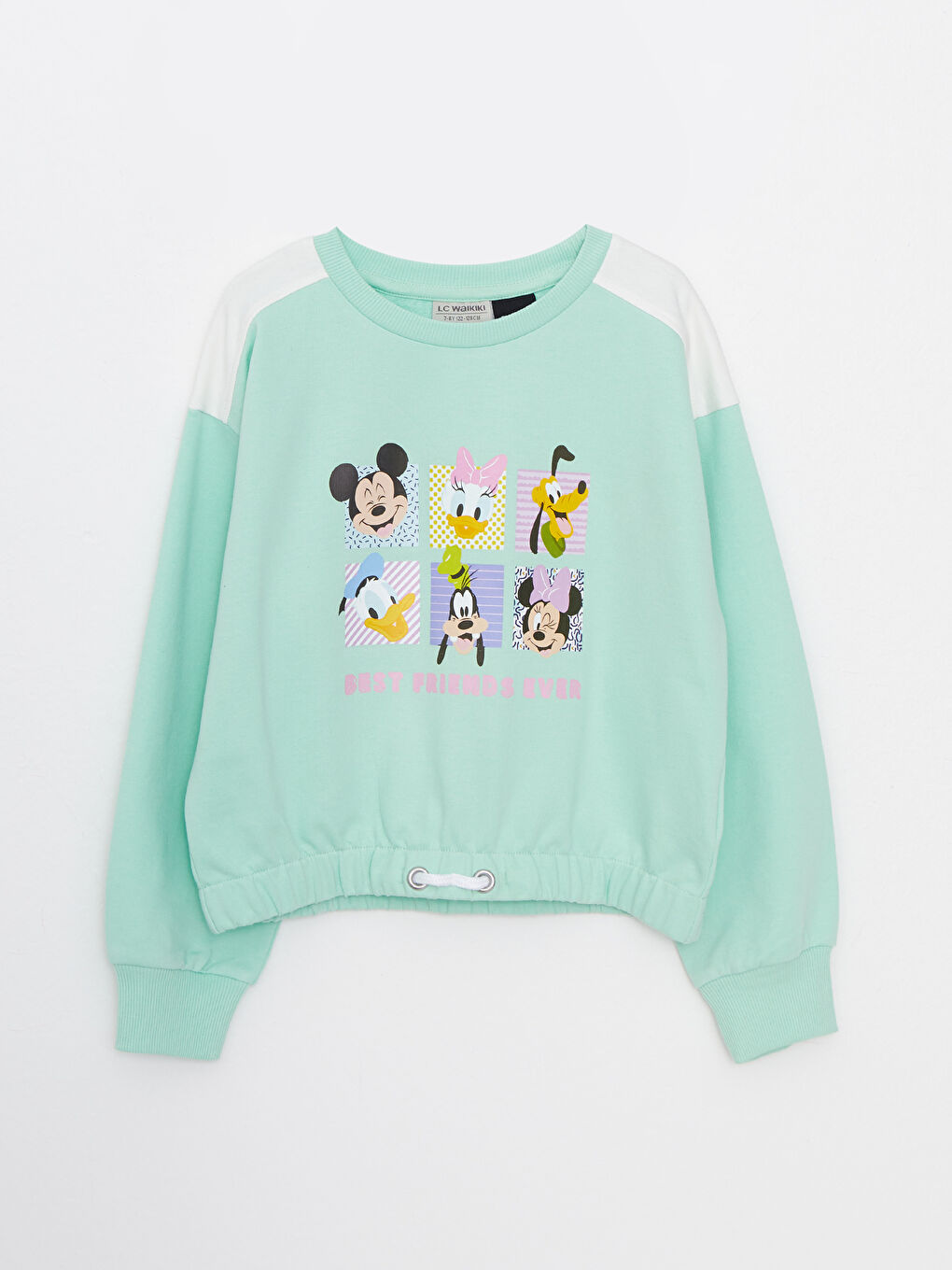LCW Kids Crew Neck Disney Printed Long Sleeve Girl's Sweatshirt -S2BF03Z4-FX9