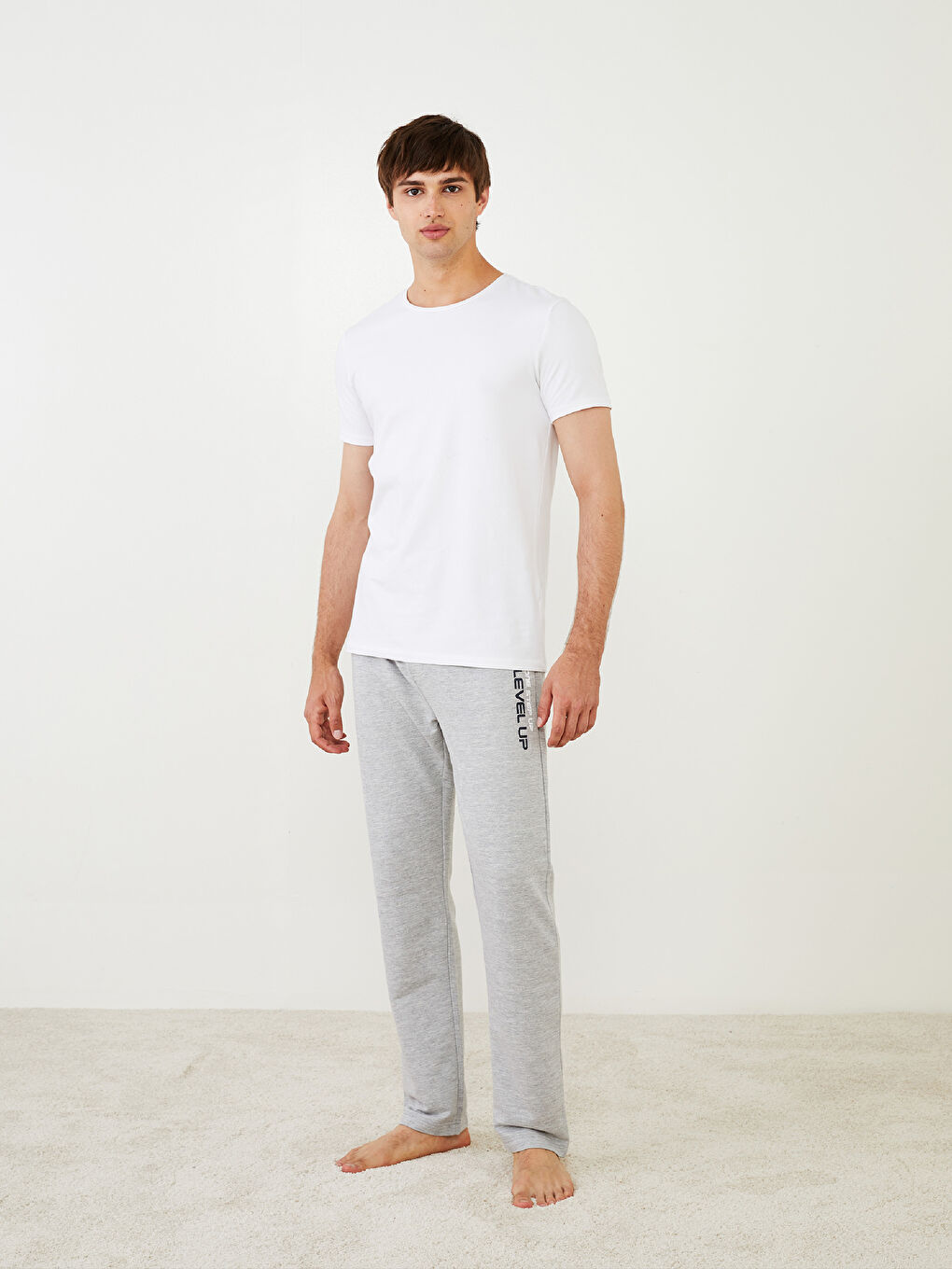 قيعان بيجامة مطبوعة عادي للرجال-1