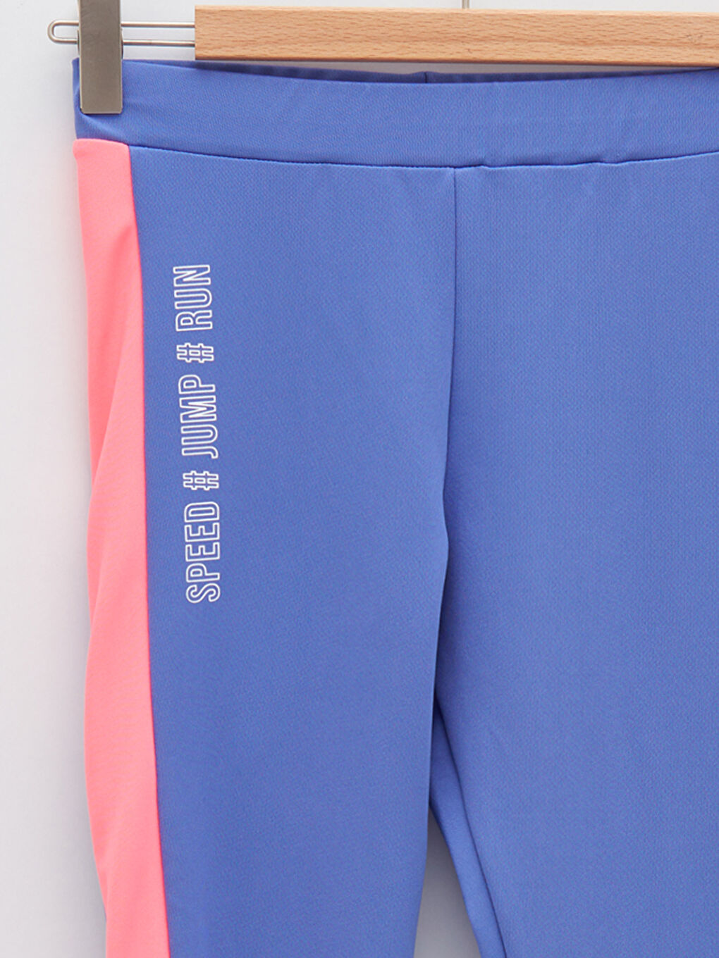 Elastic Waist Color Block Girls' Leggings-2