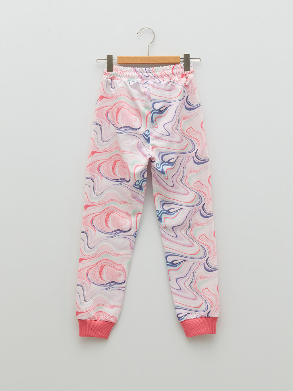 Elastic Waist Printed Girl Jogger Sweatpants-1