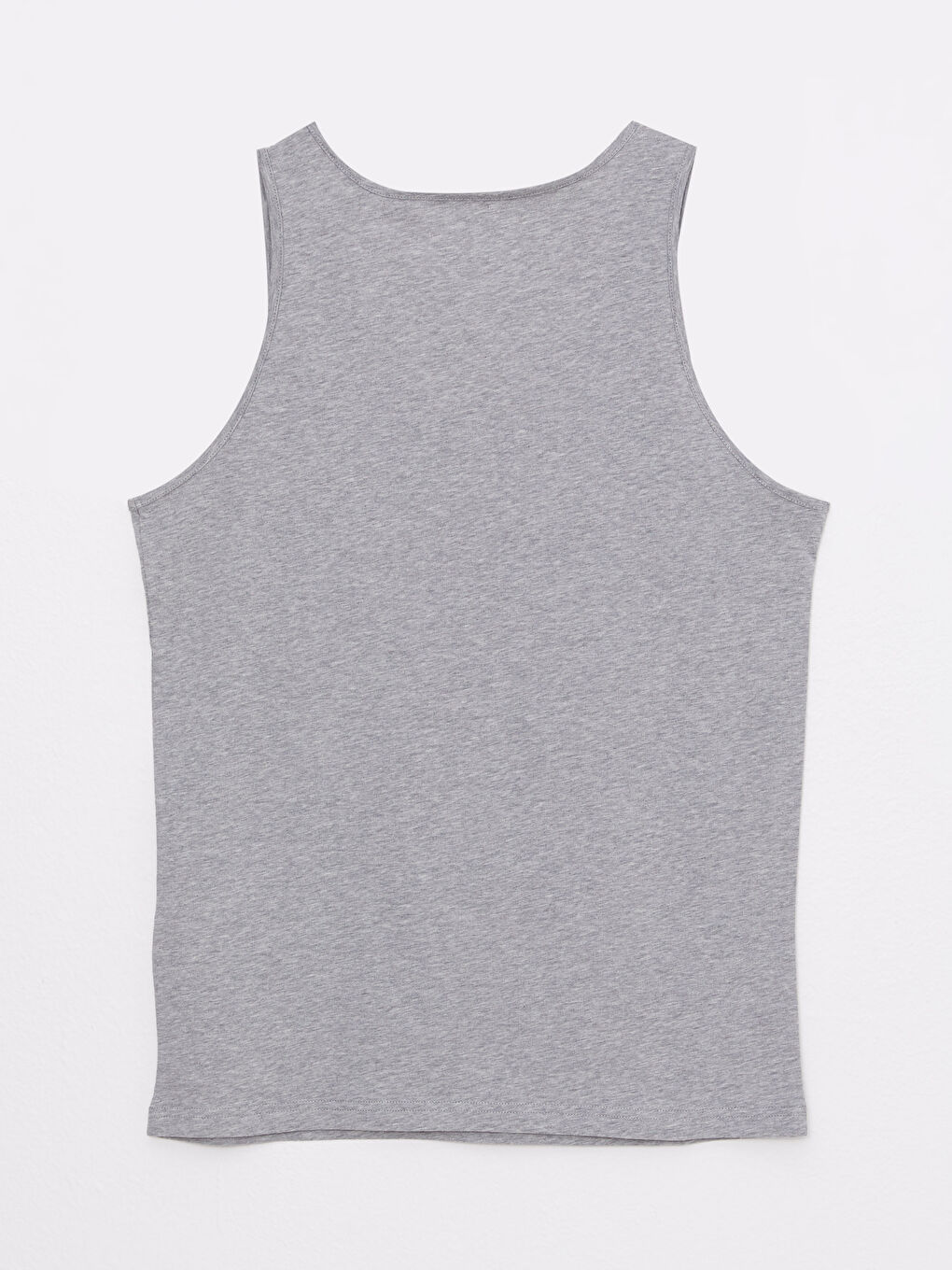 Gri U Yaka Basic Pamuklu Erkek Atlet 2'li-8