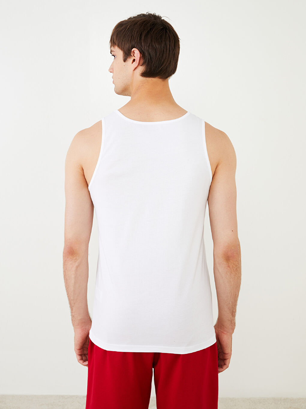 LC WAIKIKI U Neck Basic Cotton Male Athlete in 2 Pieces -S2BF74Z8-Q6K