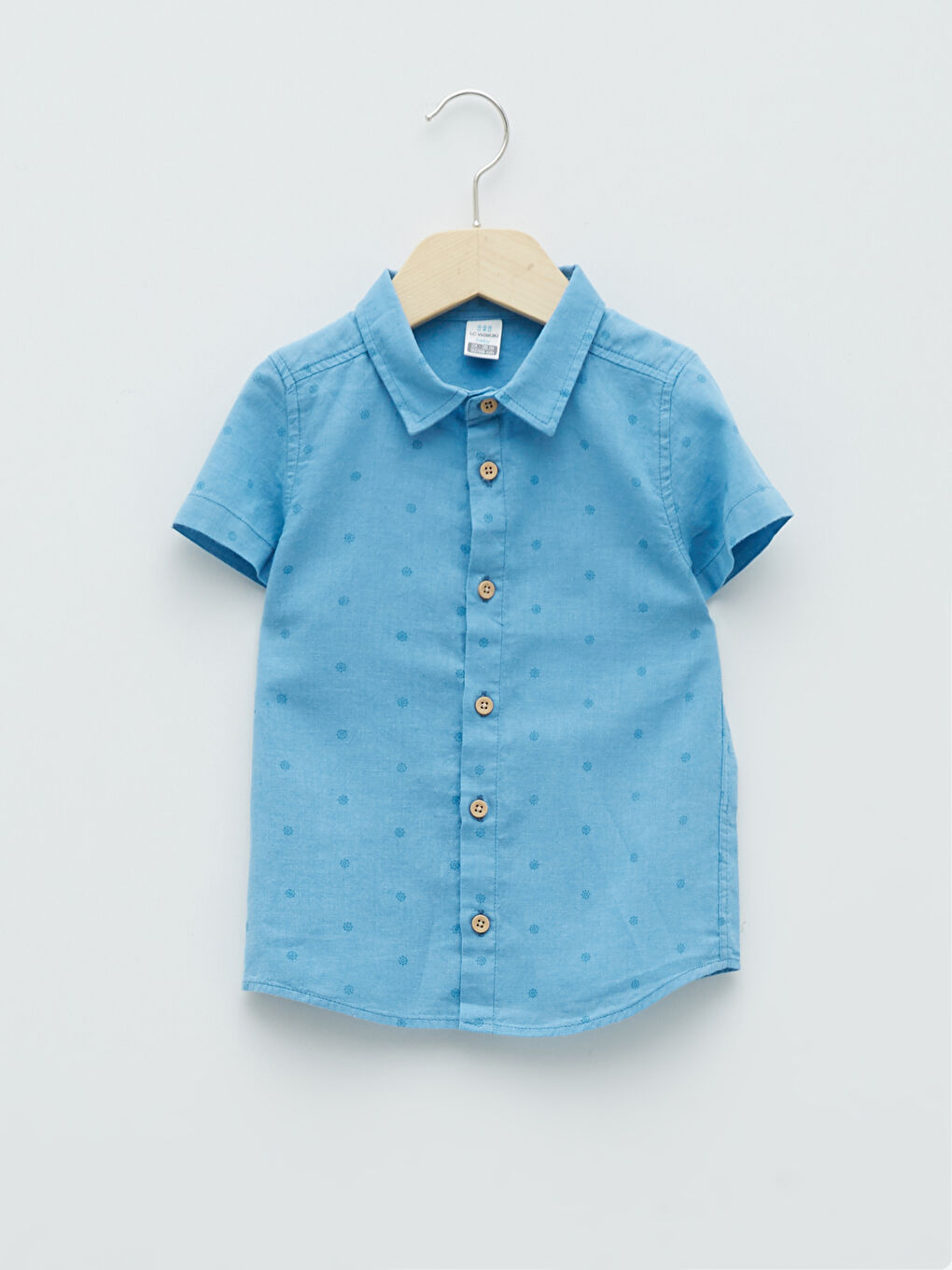 Short Sleeve Basic Baby Boys' Shirt