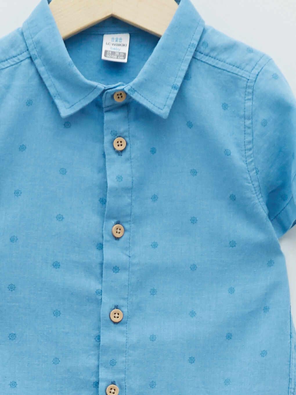 Short Sleeve Basic Baby Boys' Shirt-2