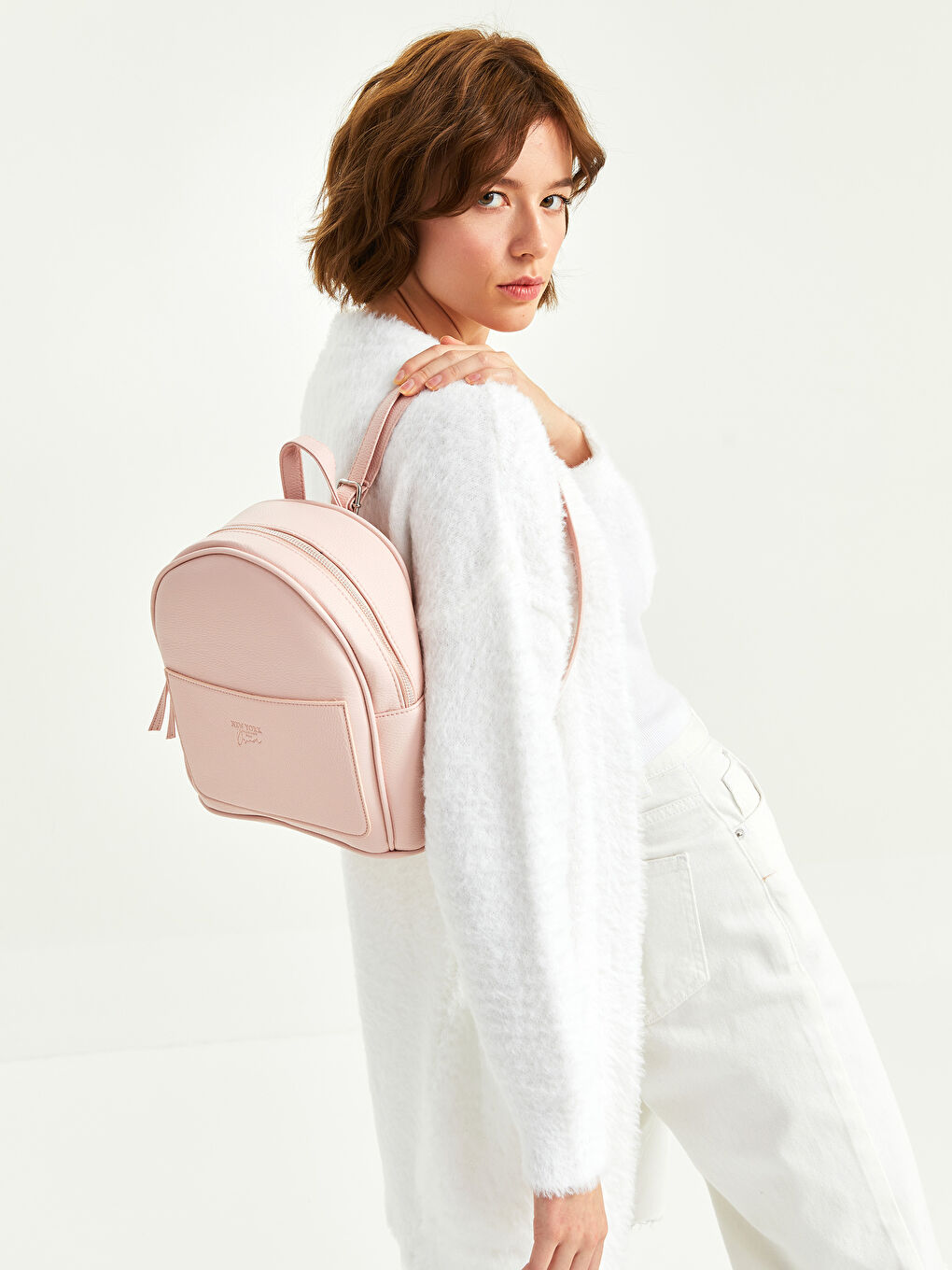 LCW ACCESSORIES Rucksack in Lederoptik mit Reißverschluss für Damen -S2BG57Z8-EWT