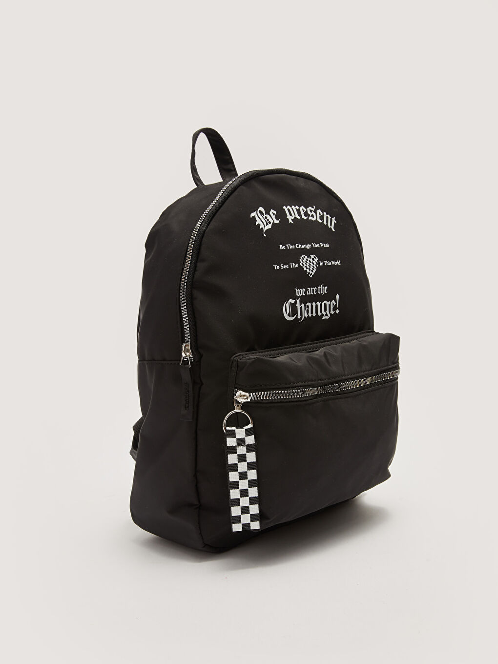 Parachute Fabric Letter Printed Women's Backpack-7