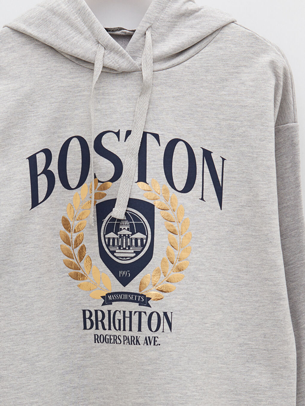 Женское худи с длинным рукавом и принтом-7