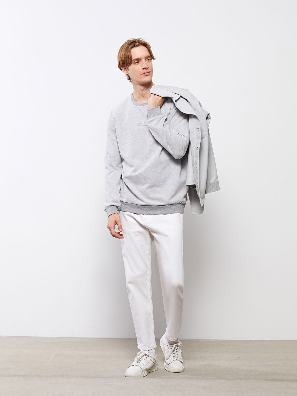 SOUTHBLUE Crew Neck Long Sleeve Printed Men's Sweatshirt -S2BH17Z8-LAK