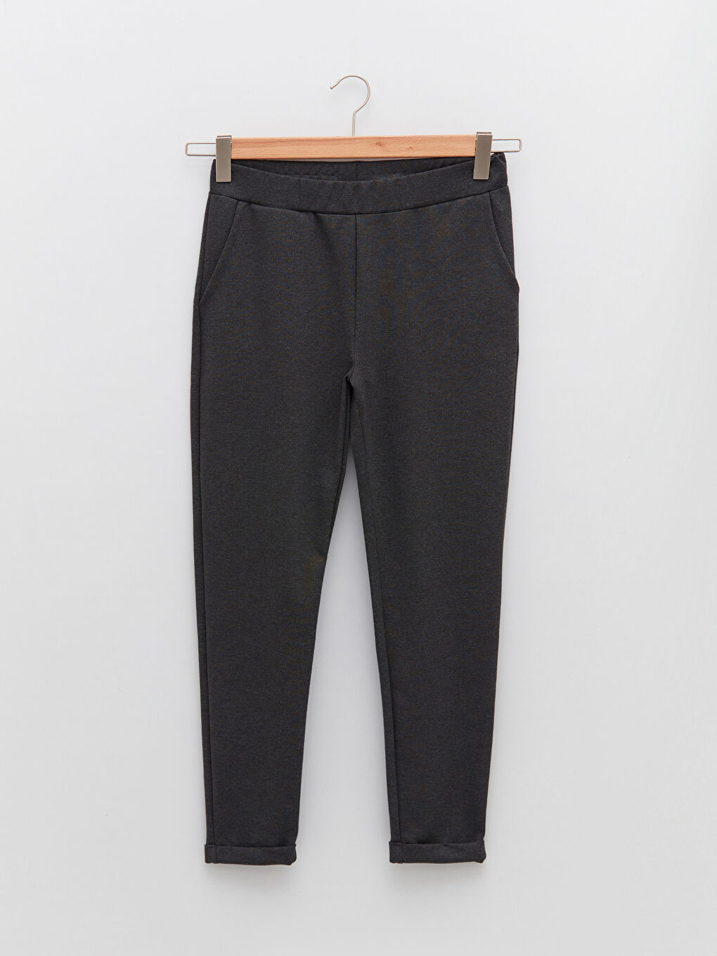 Women's Elasticated Waist Plain Sweatpants-6