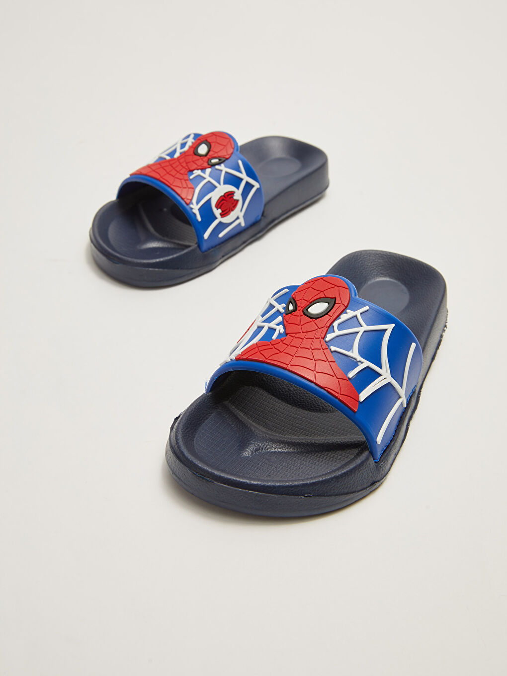 Lacivert Spiderman Lisanslı Tek Bantlı Erkek Çocuk Terlik-2