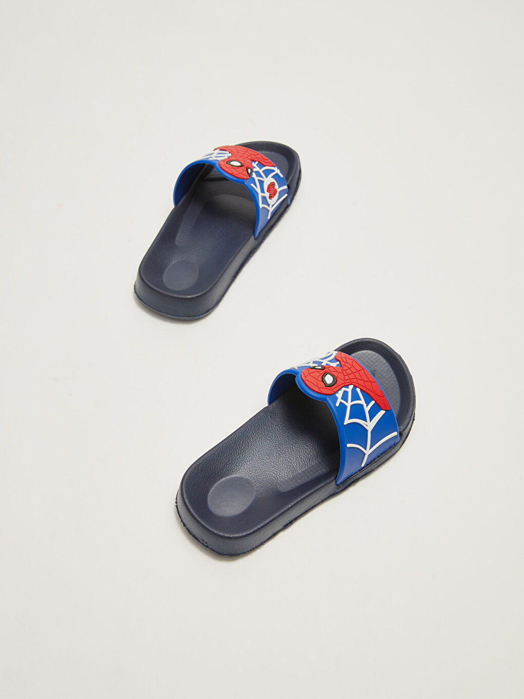 Lacivert Spiderman Lisanslı Tek Bantlı Erkek Çocuk Terlik-5