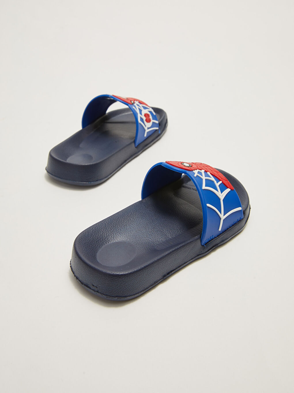Lacivert Spiderman Lisanslı Tek Bantlı Erkek Çocuk Terlik-6