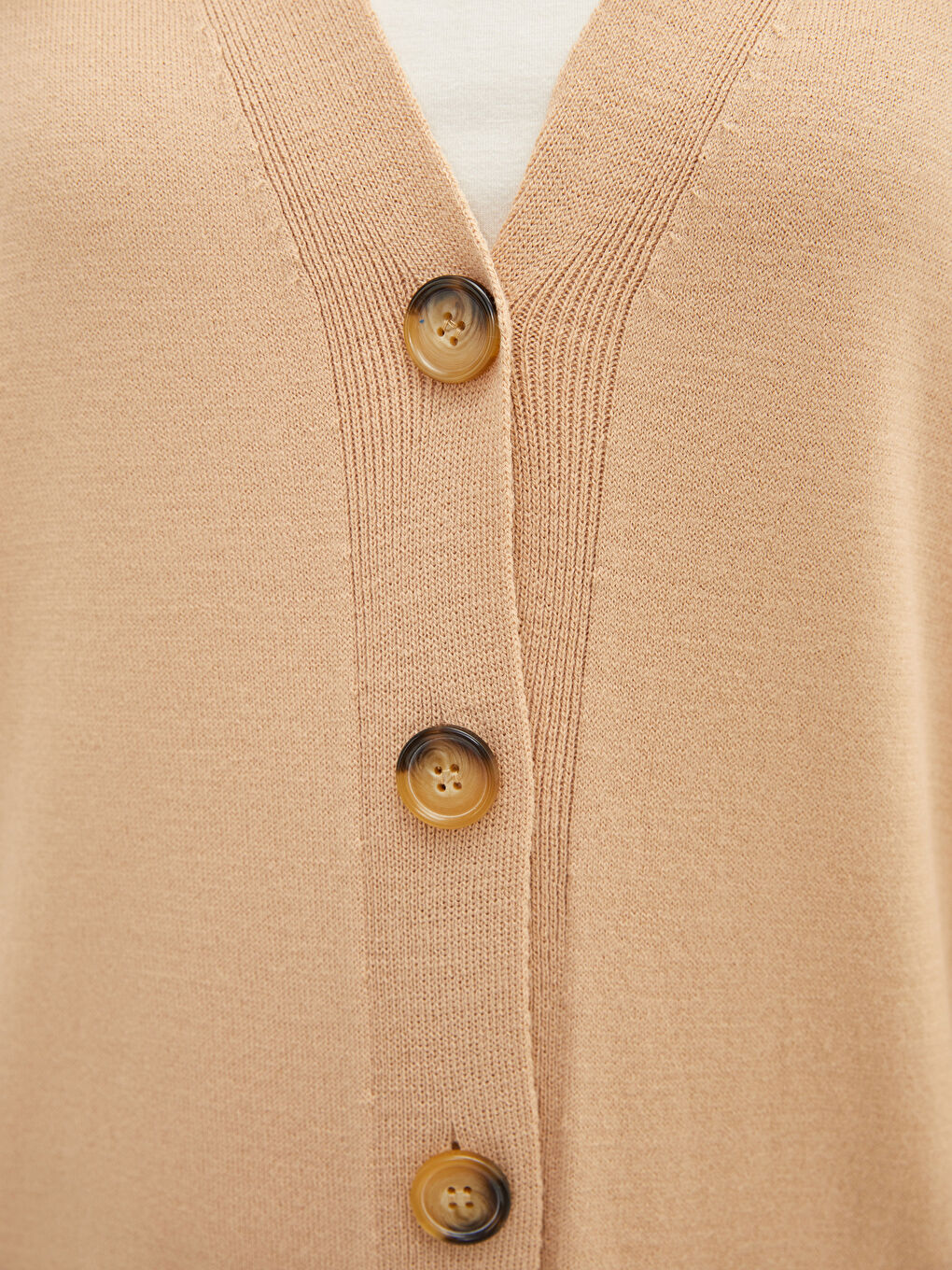 Cardigan en Tricot à Encolure en V pour Femmes-3