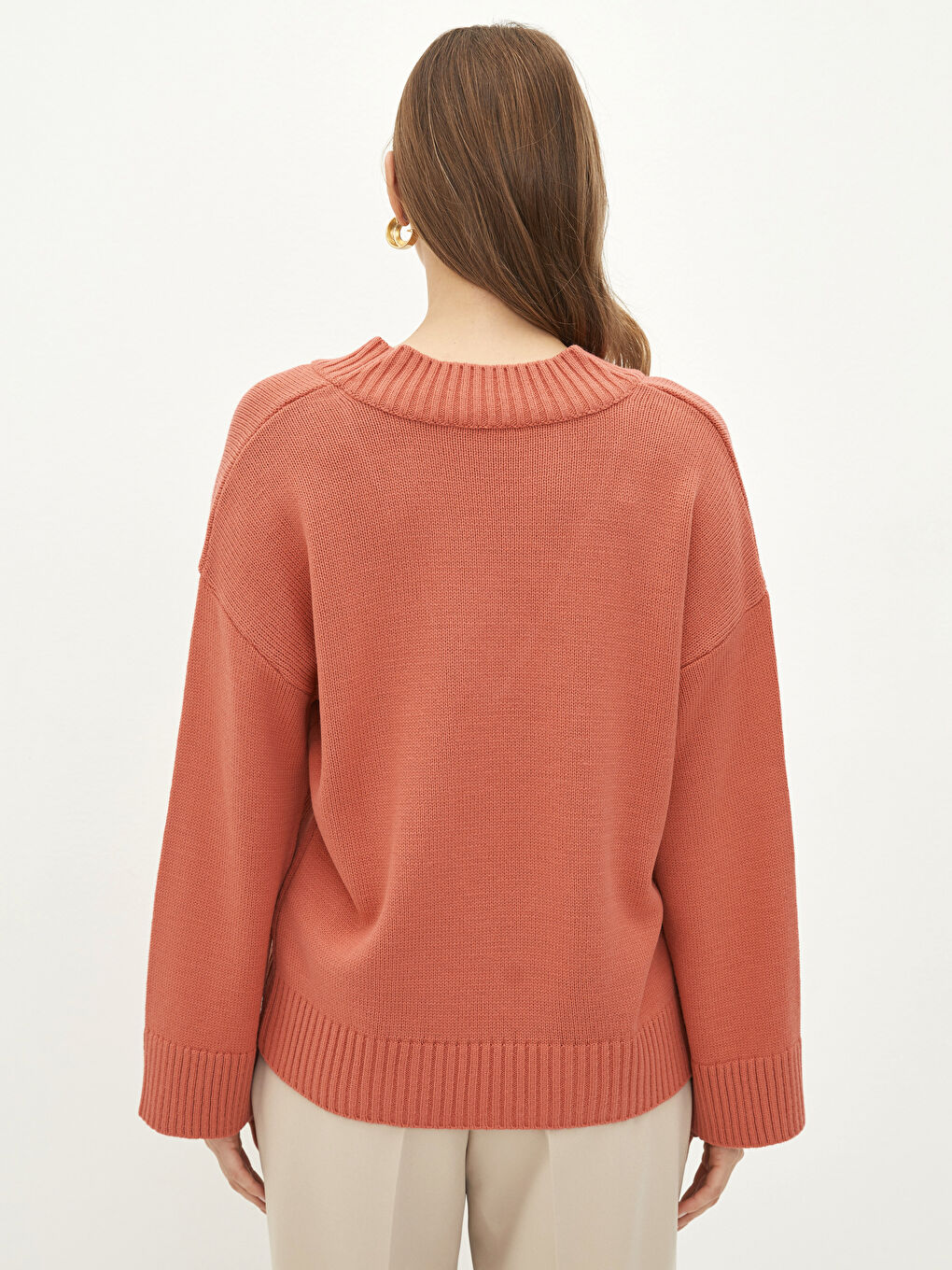 Woman ORANGE Sweater-4