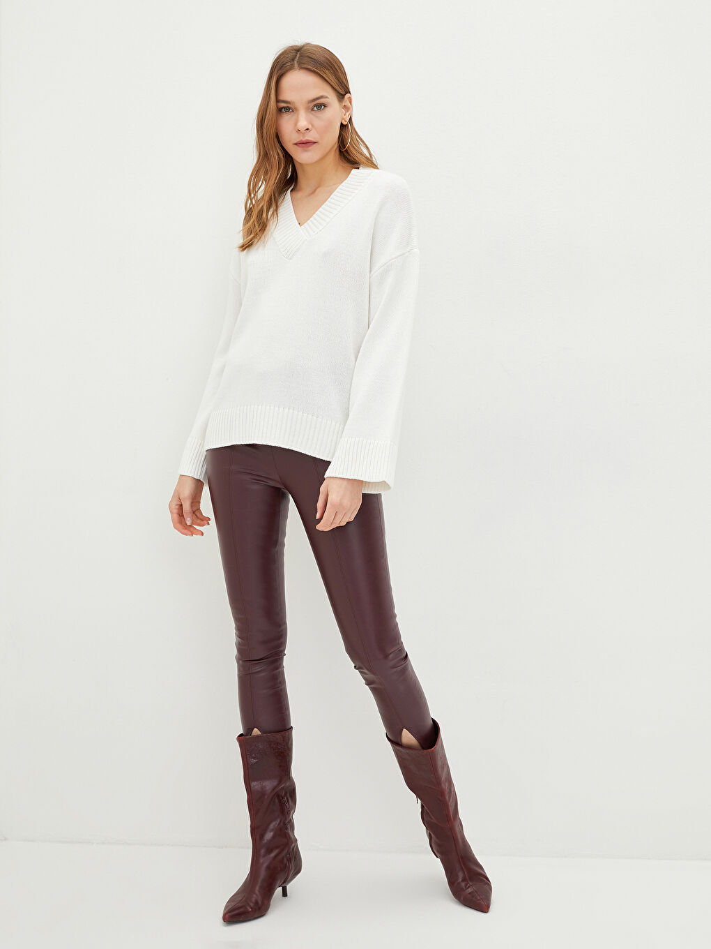 Žena EKRU Džemper -1