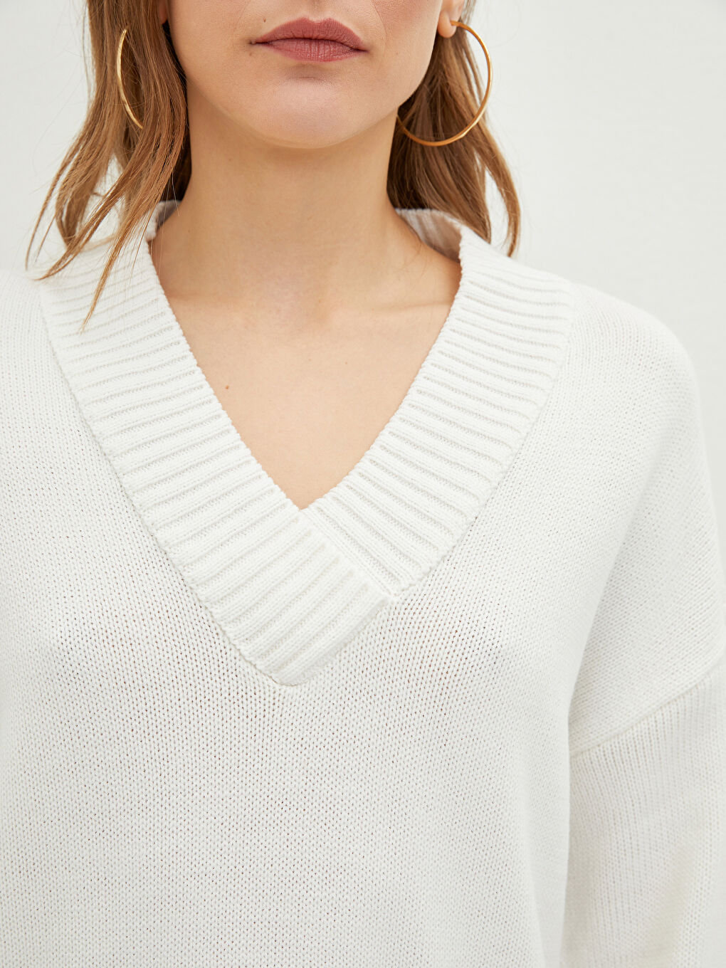 Žena EKRU Džemper -3