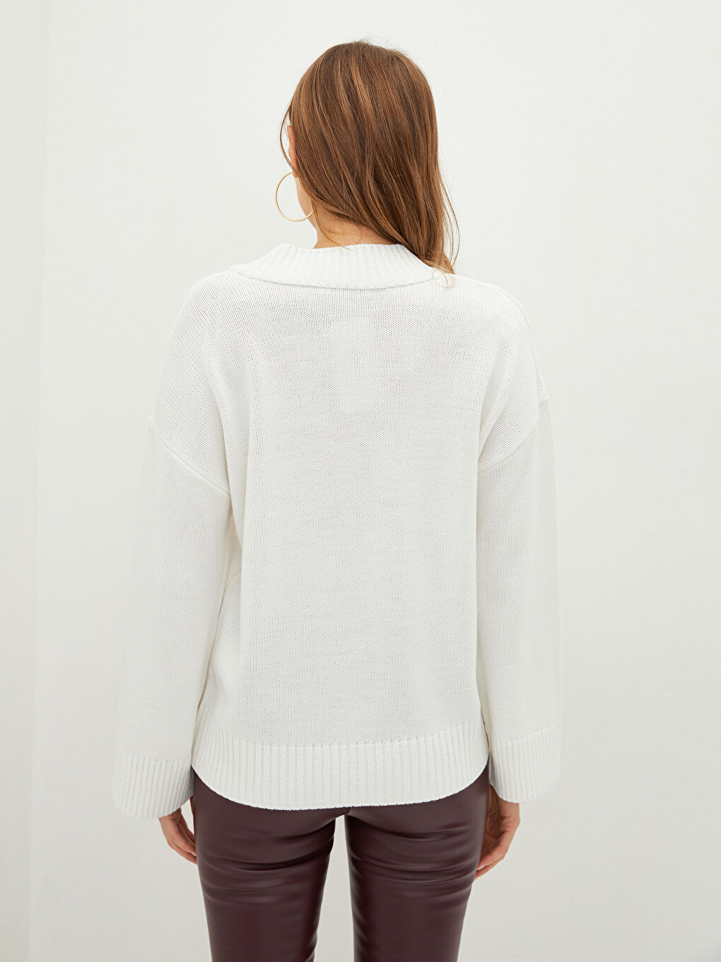 Žena EKRU Džemper -4