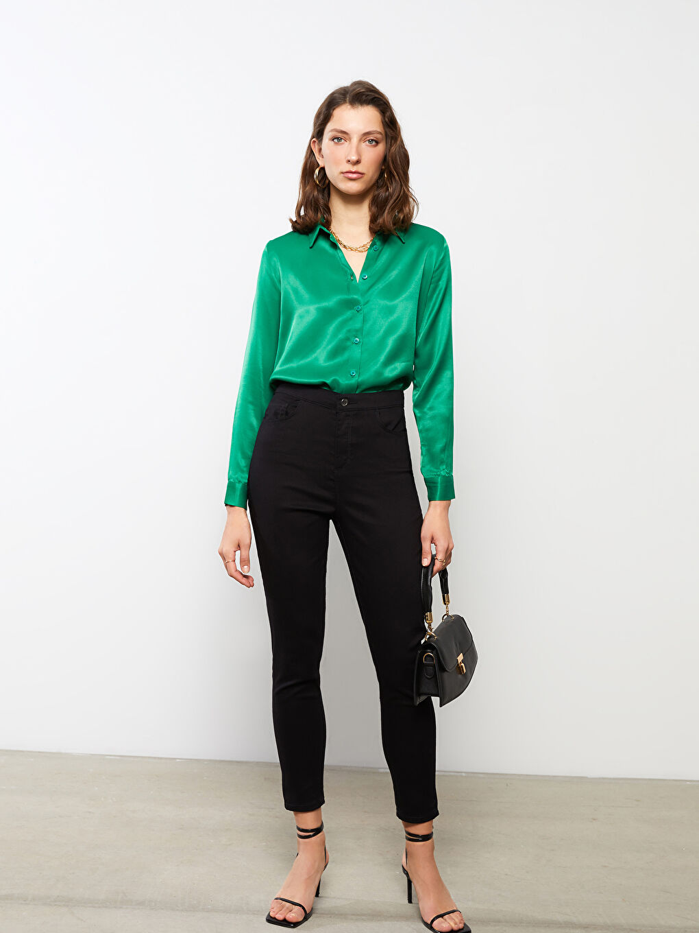 Pantalon Pour Femmes Confortable Coupe Droite Avec Poches Détaillées-2