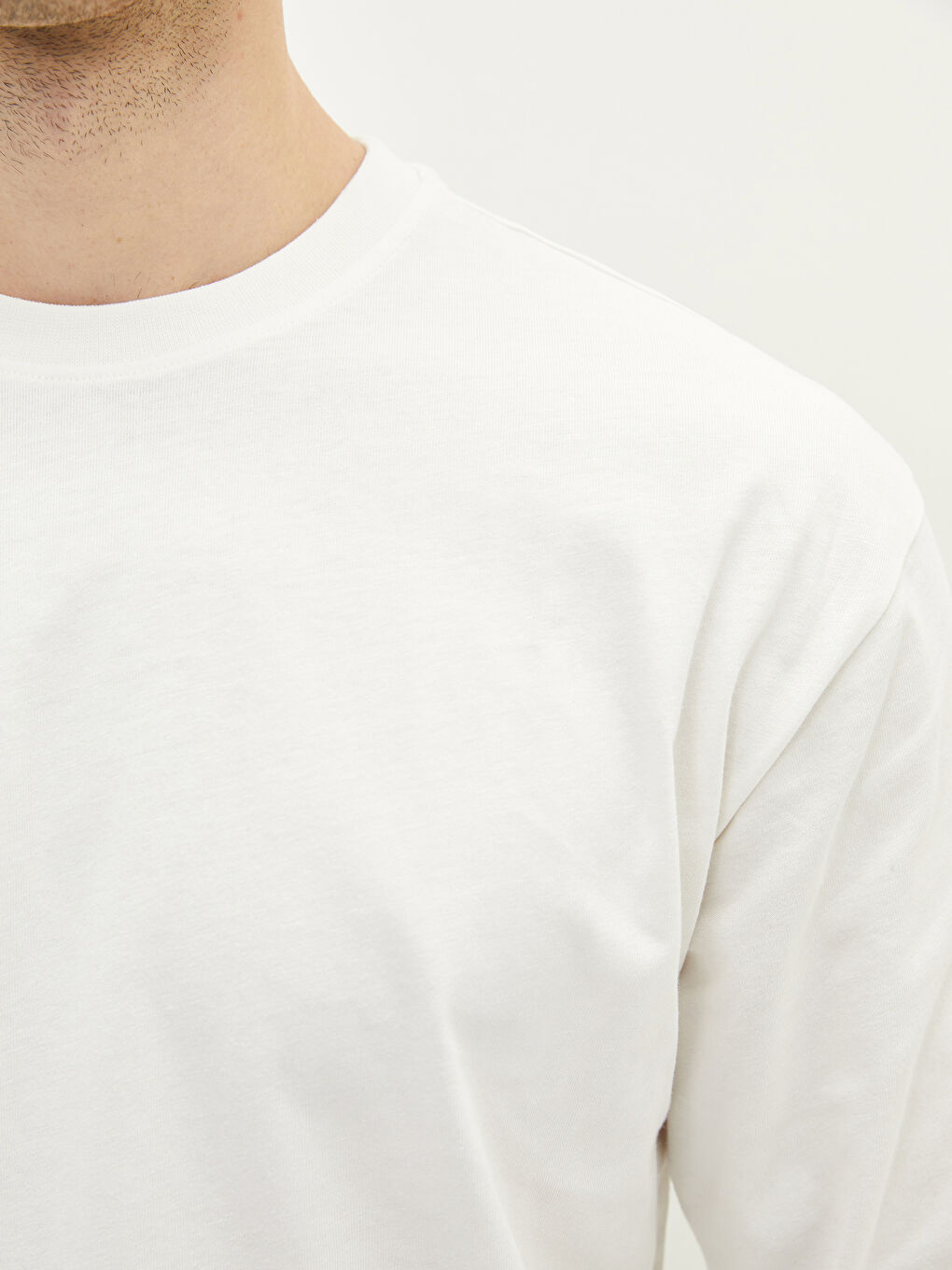 Oversize Crew Neck Long Sleeve Men's Sweatshirt-2