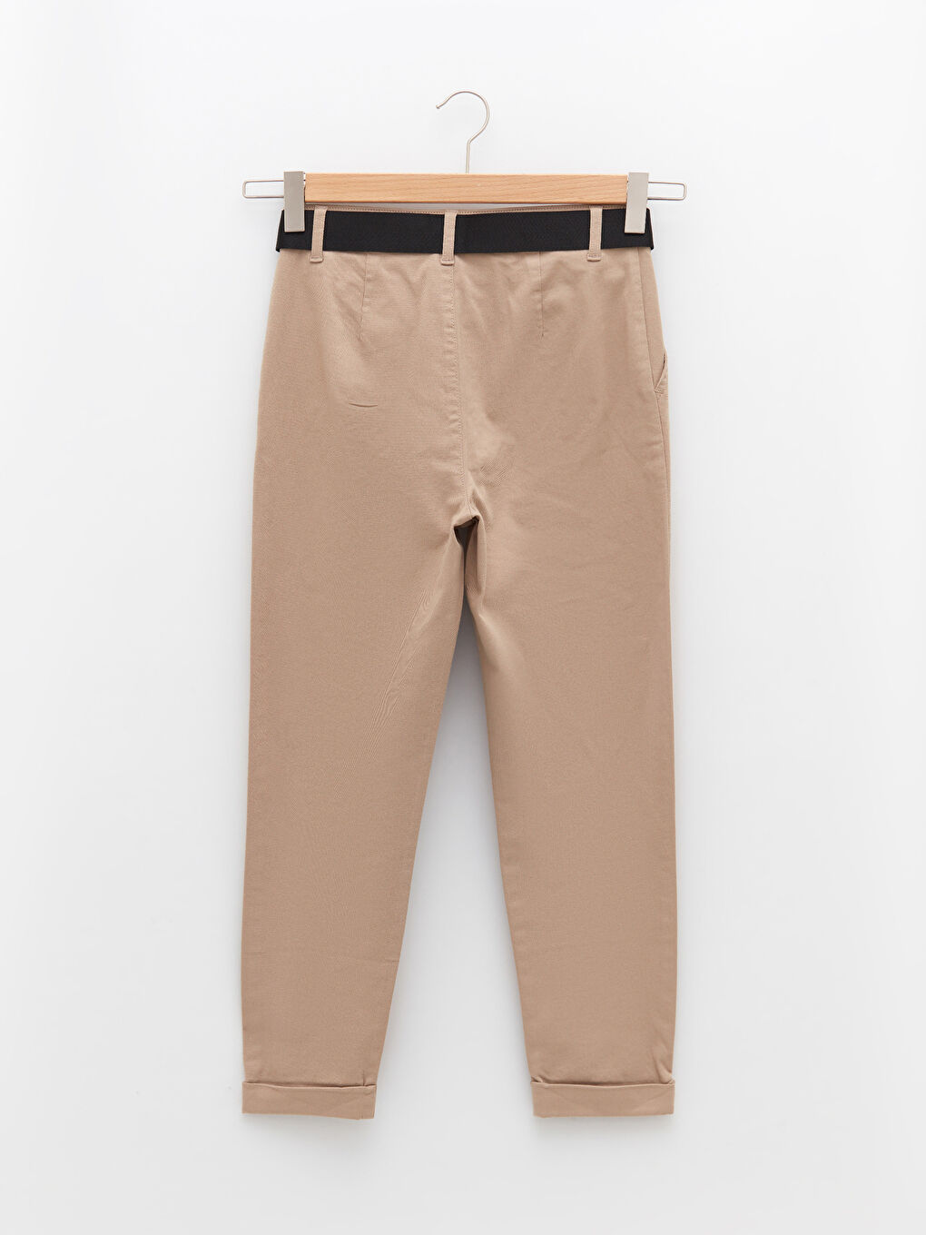 LCW Vision Udobne Široke Ravne Džepne Detaljne Gabardinske Ženske Pantalone -S2BJ02Z8-FM0