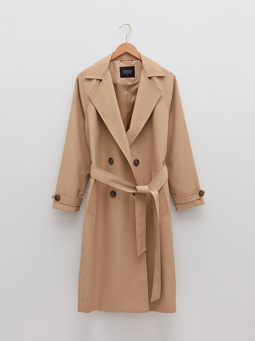 Trench-coat Oversize à Col de Veste pour Femmes-8